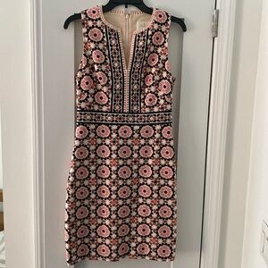 Kate Spade pink geometric dress size 6
